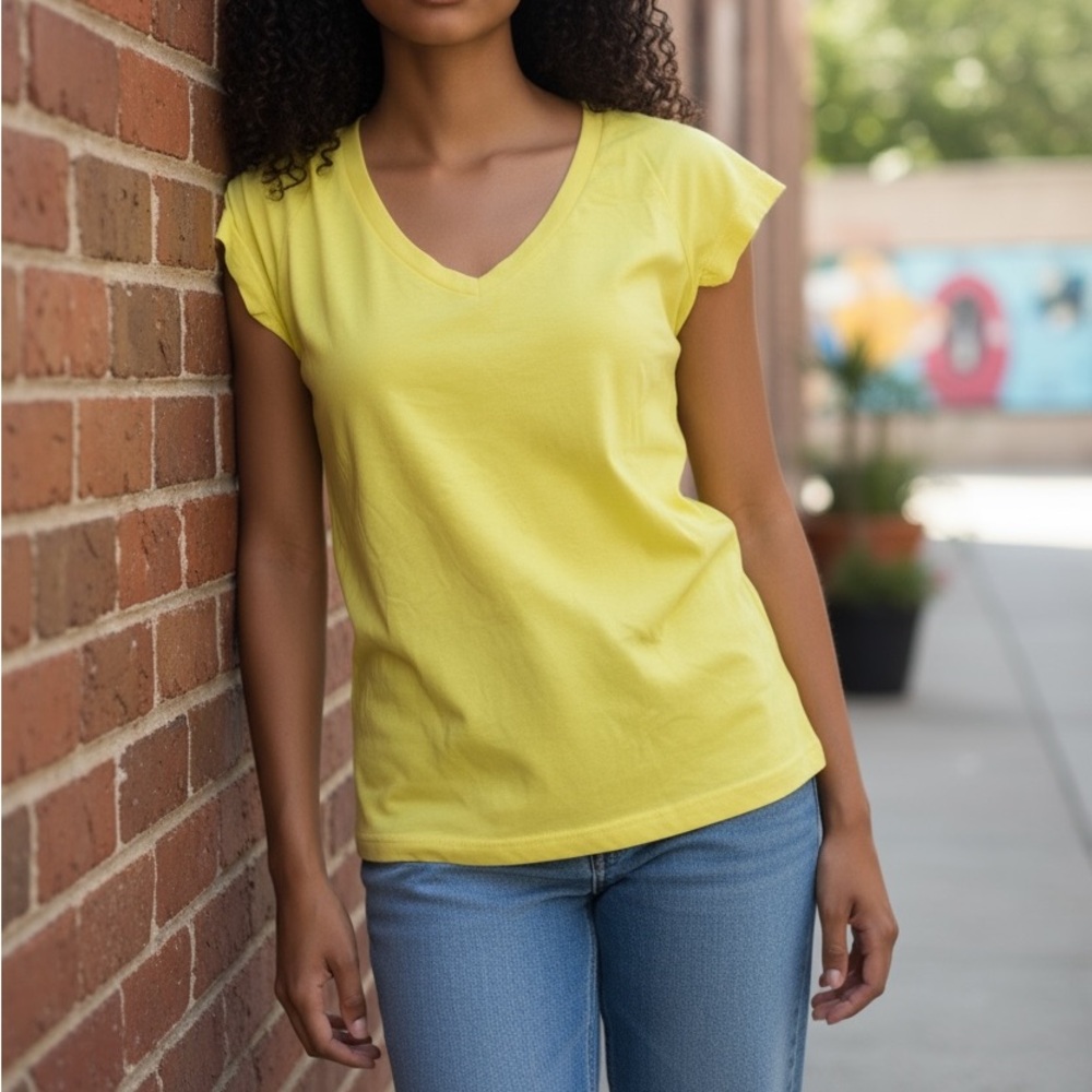 Mossimo Supply Co. Yellow T-shirt Size XS